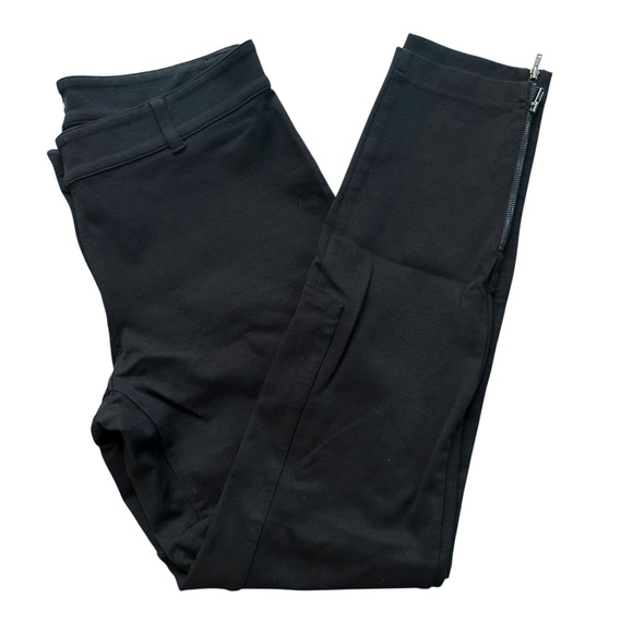 Eileen Fisher Black Pants Small Equestrian Breeches Stretch Knit Ankle Zip (15) - Picture 12 of 12
